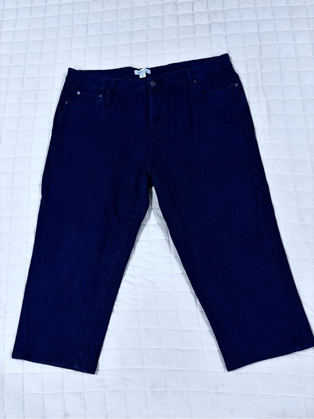 Coldwater Creek Dark Blue Denim Capri Pants 18W